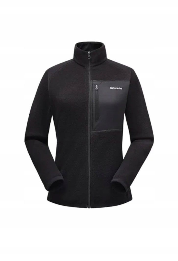 Bluza fleece with pockets women cyy2441fs067-black-s NATUREHIKE