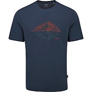 Crimp reflection tee - tempest blue - medium