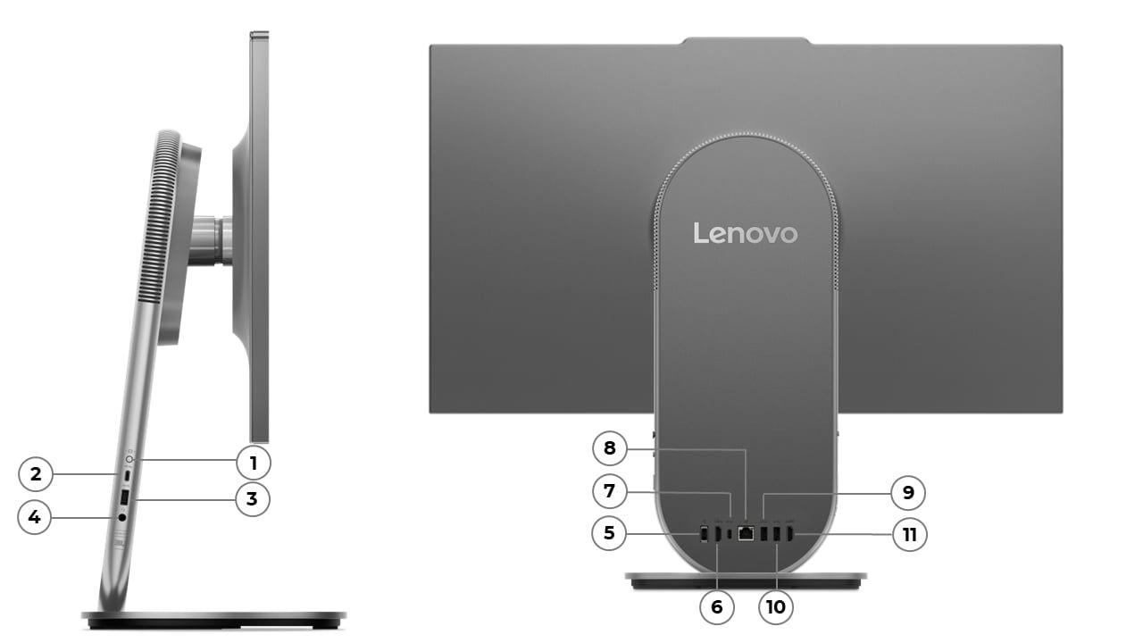 All-In-One Lenovo Yoga AIO 27IAH10 F0J2001HPB, 27 inch 2560 x 1440, Intel 125H (14 C / 18 T, 1.2 GHz - 4.5 GHz, 18 MB cache), 16 GB RAM, 1 TB SSD, Intel Graphics, Windows 11 Pro