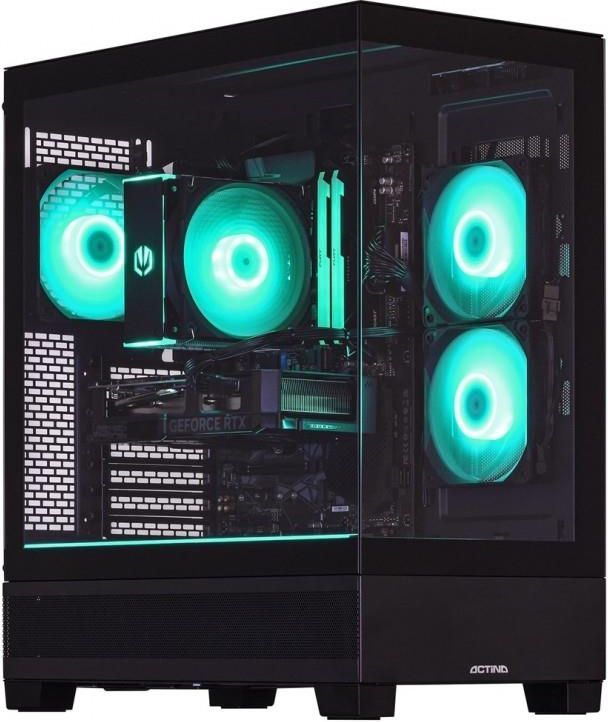 Desktop PC Actina Midi Tower, AMD Ryzen 5 7600 (6 C / 12 T, 3.8 GHz - 5.1 GHz), 32 GB RAM, 1 TB SSD, NVIDIA GeForce RTX 5070 12 GB, Fara sistem de operare