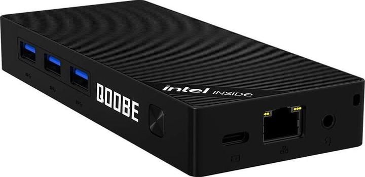 Desktop PC Qoobe SUC, Intel N150 (4 C / 4 T, 3.6 GHz), 12 GB RAM, 512 GB SSD, Intel Graphics, Windows 11 Pro