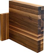Magnetic block for 10 knives made of Artelegno walnut wood
