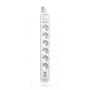 KERG power strip with circuit breaker-6 sockets 3USB 16A 1.5m