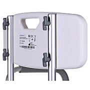 Shower chair with backrest and armrests