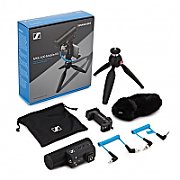 Sennheiser MKE 400 Mobile Kit - condenser  supercardioid microphone with low-pass filter with Manfrotto tripod