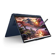 Laptop Lenovo IdeaPad 5 2-in-1 14AKP10 83K10093RM, 14 inch 1920 x 1200 Touchscreen, AMD AI 7 350 (8 C / 16 T, 2 GHz - 5 GHz, 8 MB + 16 MB cache), 24 GB LPDDR5X, 1 TB SSD, AMD Radeon 860M, Fara sistem de operare, Albastru