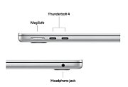 Laptop Apple MacBook Air MW0X3RO/A, 13.6 inch 2560 x 1664, Apple M4 10-Core (10 C / 10 T), 16 GB RAM, 512 GB SSD, Apple 10-core GPU, Mac OS, Silver