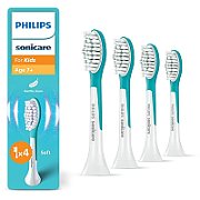 Rezerve PHILIPS Sonicare Kids Standard HX6044/90, Pachet de 4 capete de periere, Standard, Click-on, L x A x I (mm) 60x25.7x230.5