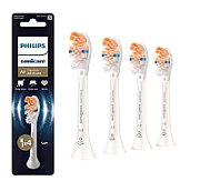 Rezerve PHILIPS Sonicare A3 Premium All in One HX9094/87, Pachet de 4 capete de periere standard, Sincronizarea modurilor BrushSync,  Alb, L x A x I (mm) 25.7x60x230.5