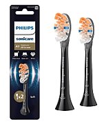 Rezerve PHILIPS Sonicare A3 Premium All in One HX9092/88, Pachet de 2 capete de periere standard, Sincronizarea modurilor BrushSync,  Negru, L x A x I (mm) 25.7x60x230.5