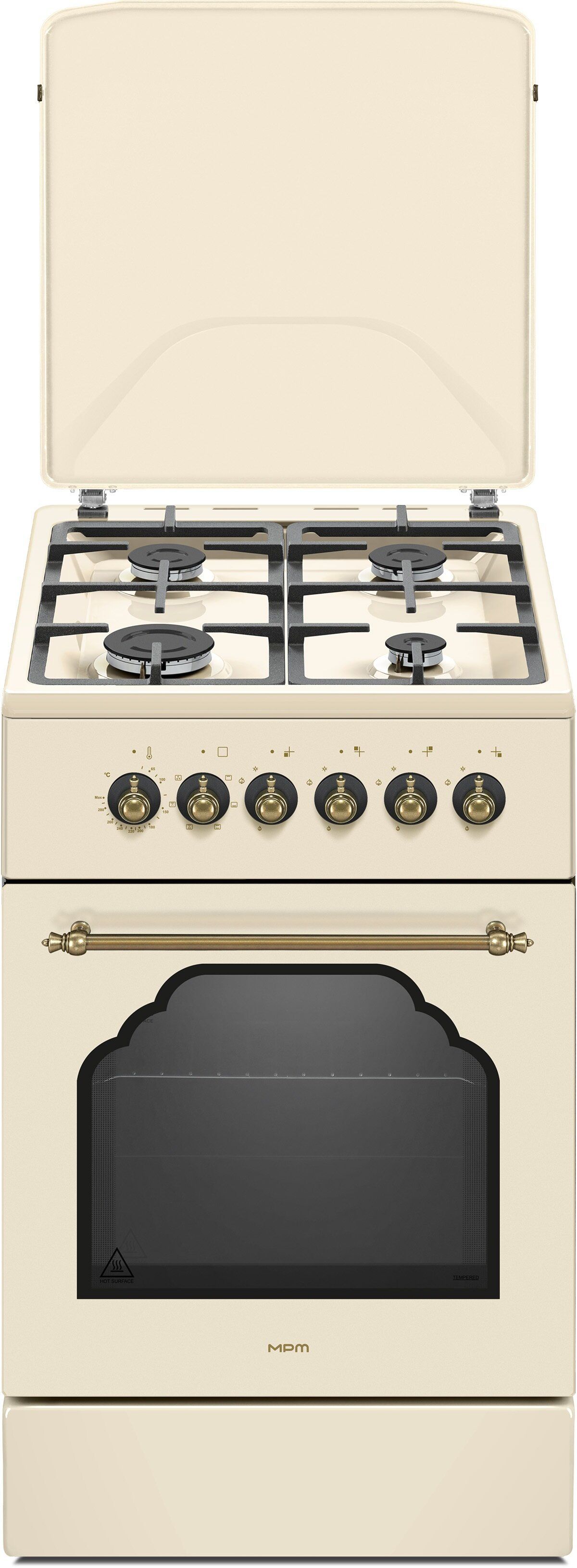 MPM MPM-56-KRM-14 Gas/electric cooker Cream