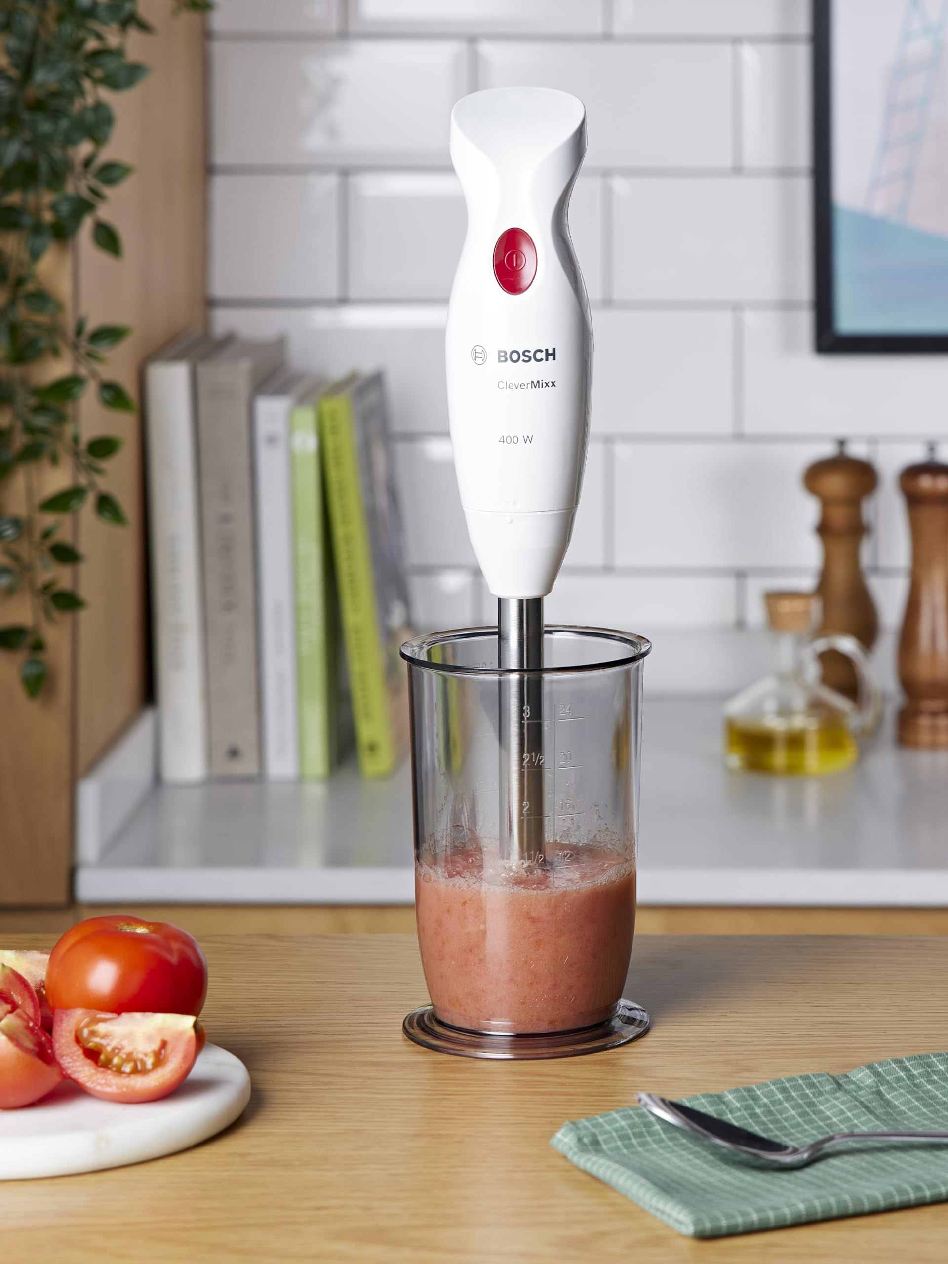 Bosch MSM24100 blender Immersion blender 400 W Stainless steel  White