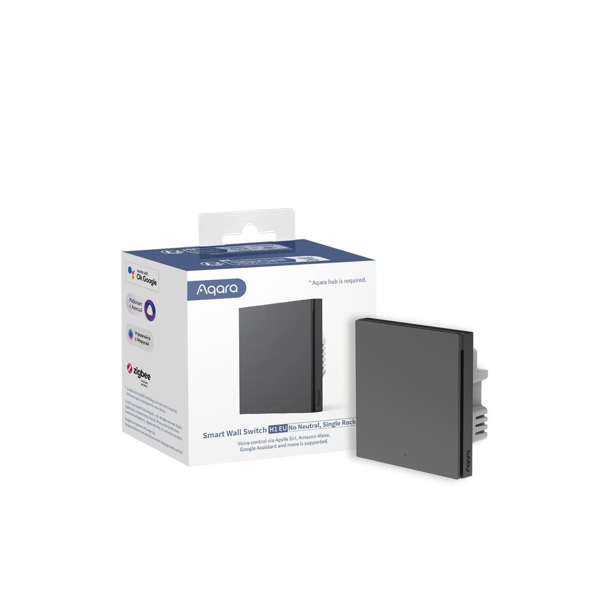 AQARA SMART WALL SWITCH H1 GREY (NO NEUTRAL  SINGL