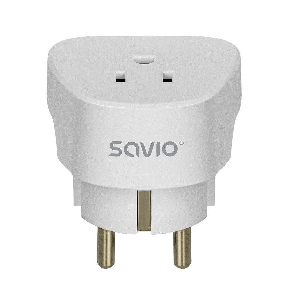 SAVIO AP-01 Travel Adapter  US socket – EU plug