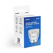 SAVIO AP-01 Travel Adapter  US socket – EU plug