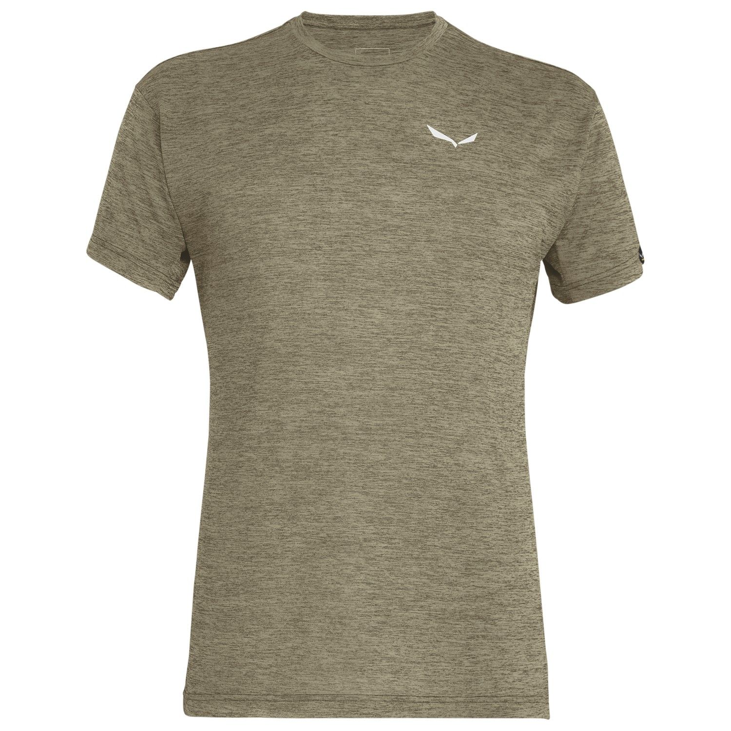 Solidlogo dry ss-dark olive melange-50 (l) SALEWA T-shirt