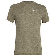 Solidlogo dry ss-dark olive melange-50 (l) SALEWA T-shirt