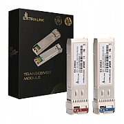 Extralink SFP+ 10G | SFP+ WDM Module | 10Gbps 1270/1330nm  single mode  2km  pair