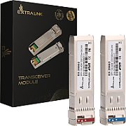 Extralink SFP+ 10G | SFP+ WDM Module | 10Gbps 1270/1330nm  single mode  2km  pair