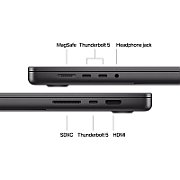 Laptop Apple MacBook Pro MX2X3SL/A, 16.2 inch 3456 x 2234, Apple M4 Pro (14 C), 24 GB RAM, 512 GB SSD, Apple 20-Core GPU, Mac OS, Space Black