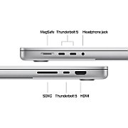 Laptop Apple MacBook Pro MX2W3ZE/A, 16.2 inch 3456 x 2234, Apple M4 Max (16 C), 48 GB RAM, 1 TB SSD, Apple 40-Core GPU, Mac OS, Silver