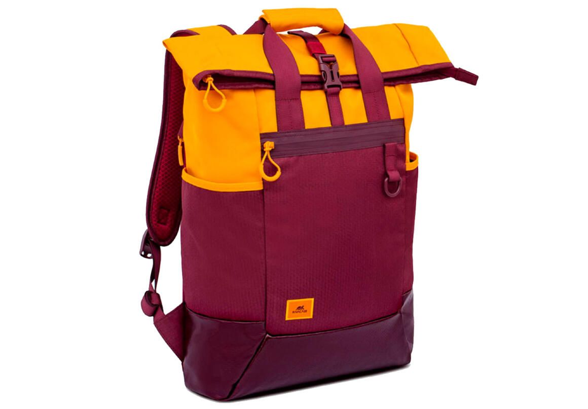 Laptop Backpack 15.6  25L Rivacase 5321 maroon-yel