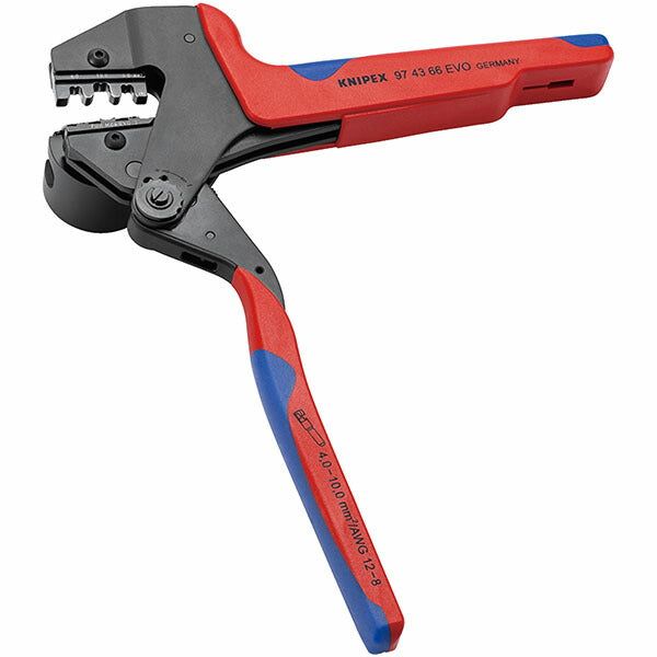 Crimping pliers for interchangeable dies