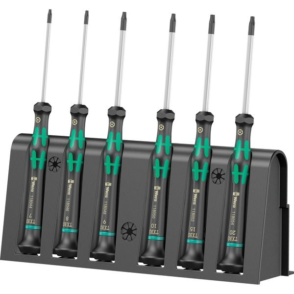 Precision Torx screwdrivers with hole+stand  6 pcs
