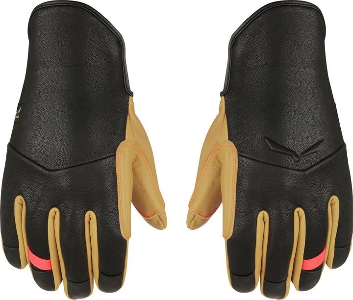 Ortles am leather gloves women-black out-2500-6080-7 (m) SALEWA