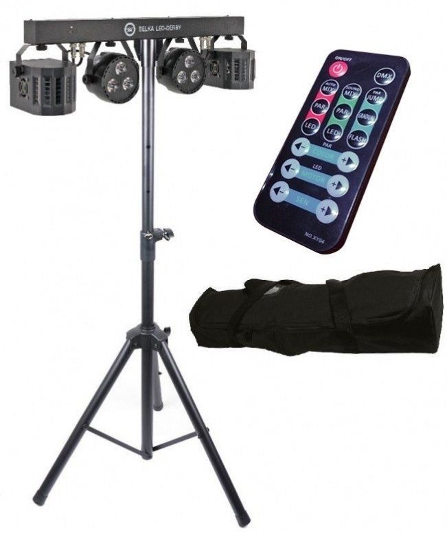 LIGHT4ME LED BAR DERBY PAR Lighting Set