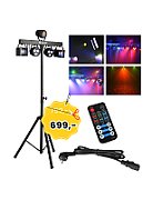 LIGHT4ME LED BAR DERBY PAR Lighting Set