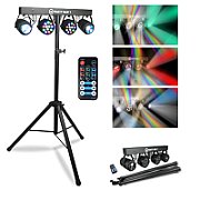 LIGHT4ME LED BAR DERBY PAR Lighting Set