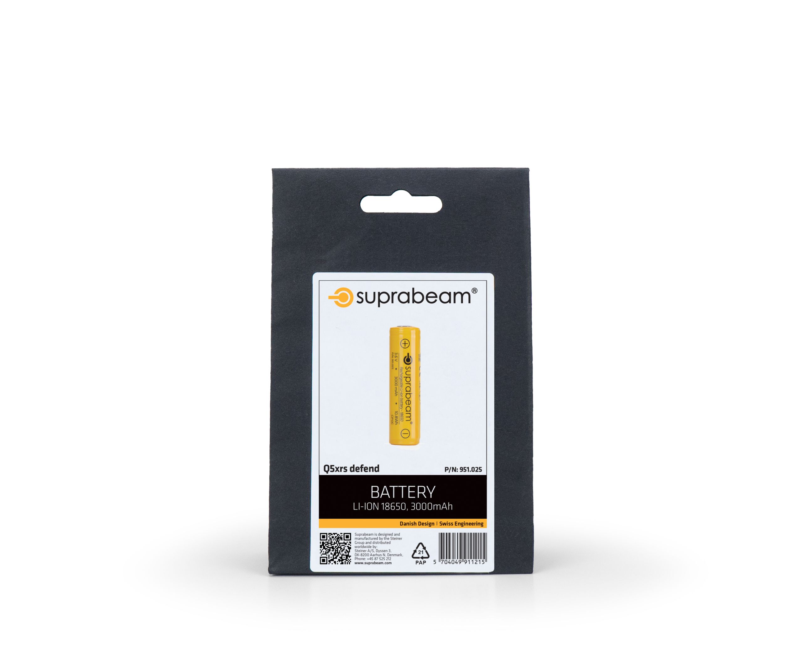 Suprabeam Li-Ion 18650 battery for Q5xrs