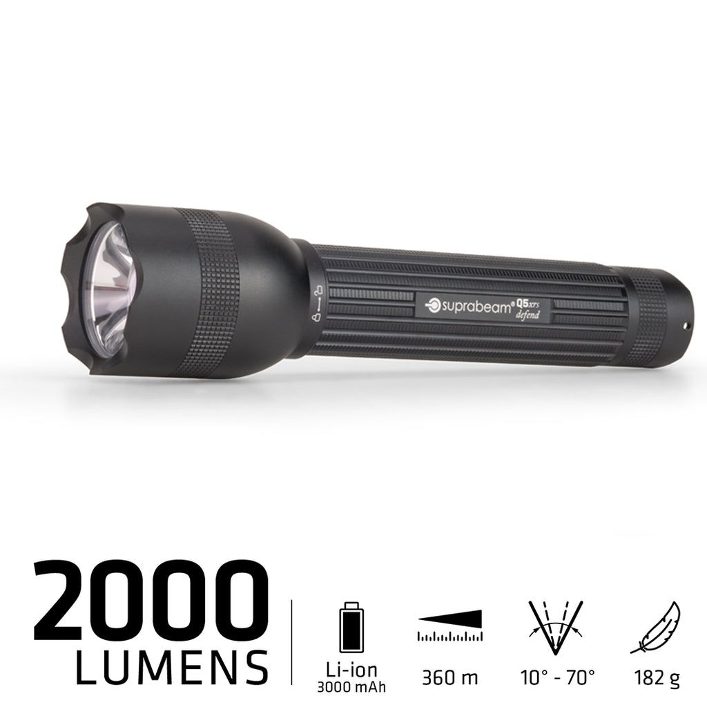 Flashlight Suprabeam Q5xrs defend 2000lm