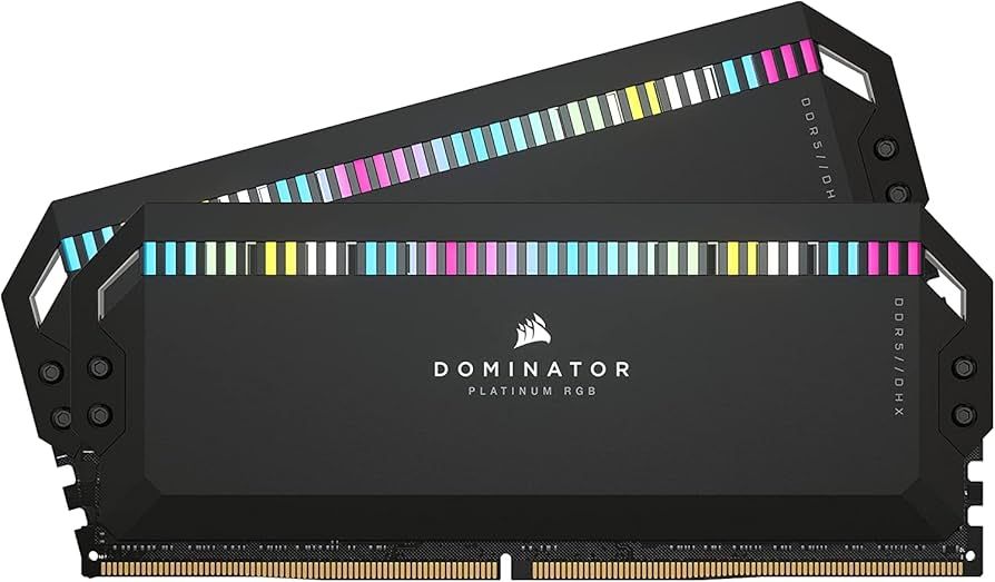Memorie Corsair Dominator Platinum RGB 64 GB DDR5 6600 MHz CL32, kit 2 x 32 GB, XMP 3.0, Negru, RGB