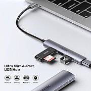 HUB Unitek H1208B USB-C / 3x USB-A 2.0  USB-A 3.0