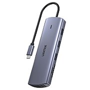 Unitek Hub 9in1 USB C Gigabit Ethernet HDMI VGA 3x USB A PD Card Reader 100W