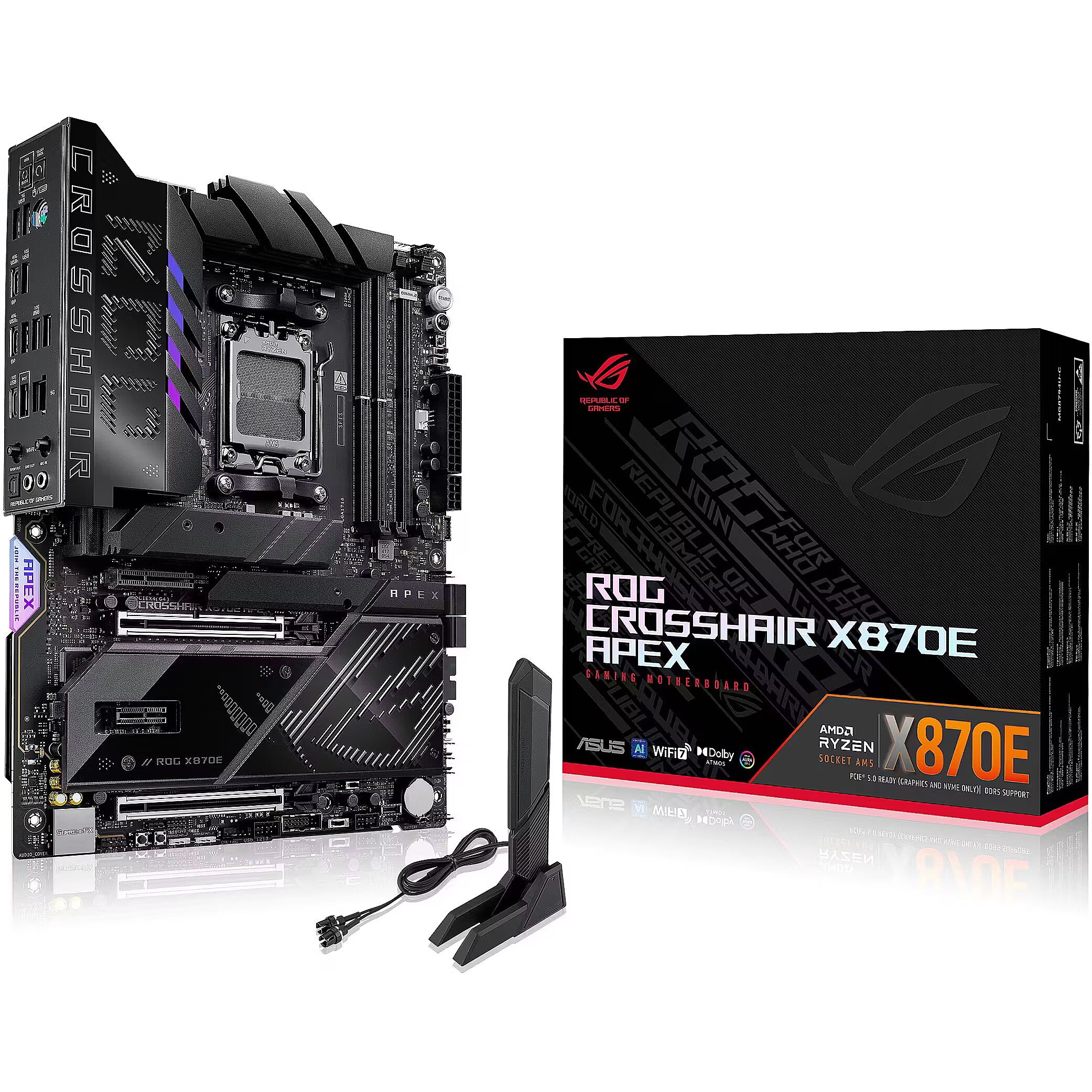 ASUS ROG CROSSHAIR X870E APEX AMD X870E Socket AM5 ATX