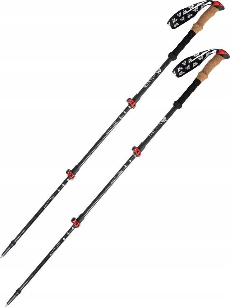 Adventure poles carbon-red