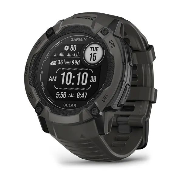 Garmin Instinct 2X Solar 2.79 cm (1.1 ) MIP 50 mm Digital 176 x 176 pixels Touchscreen Graphite GPS (satellite)