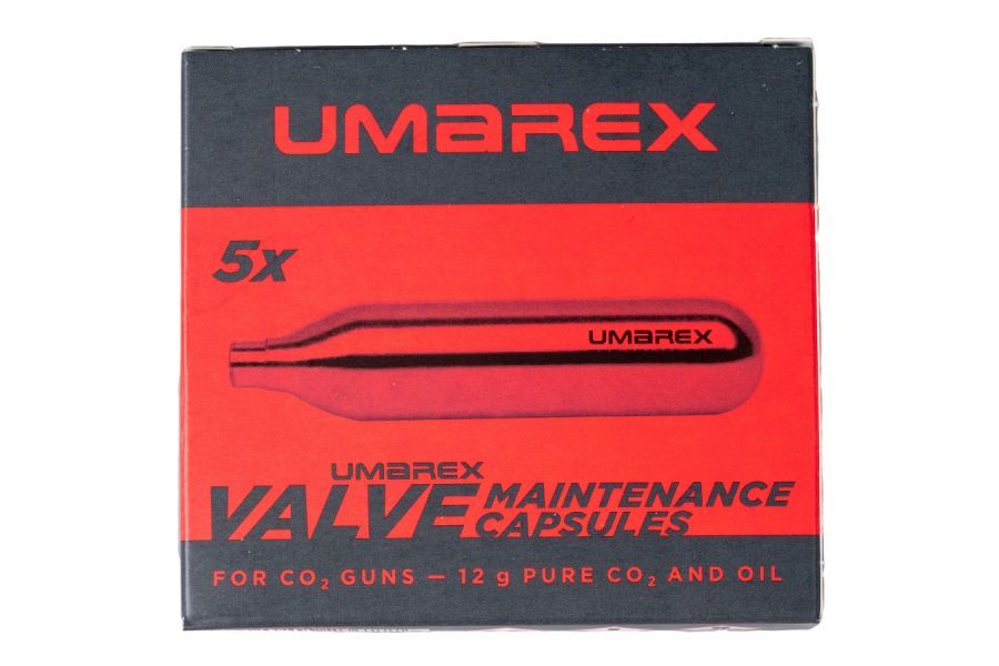 Umarex CO2 capsule 5 pcs. 12g preserving and cleaning
