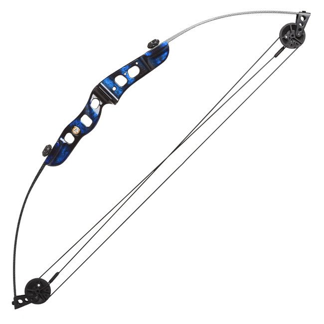 Poe Lang EK Firestar 25 LBS Carbon Blue Compound Bow
