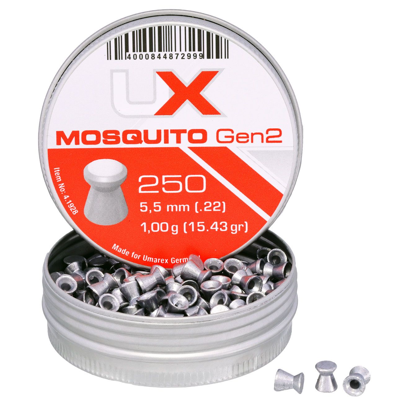 Umarex Mosquito flat pistol pellets 5.5 mm 250 pcs.