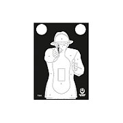 TS-9 silhouette shooting targets  Frenchman - set of 50