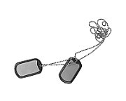 Stainless steel dog tag  Helikon