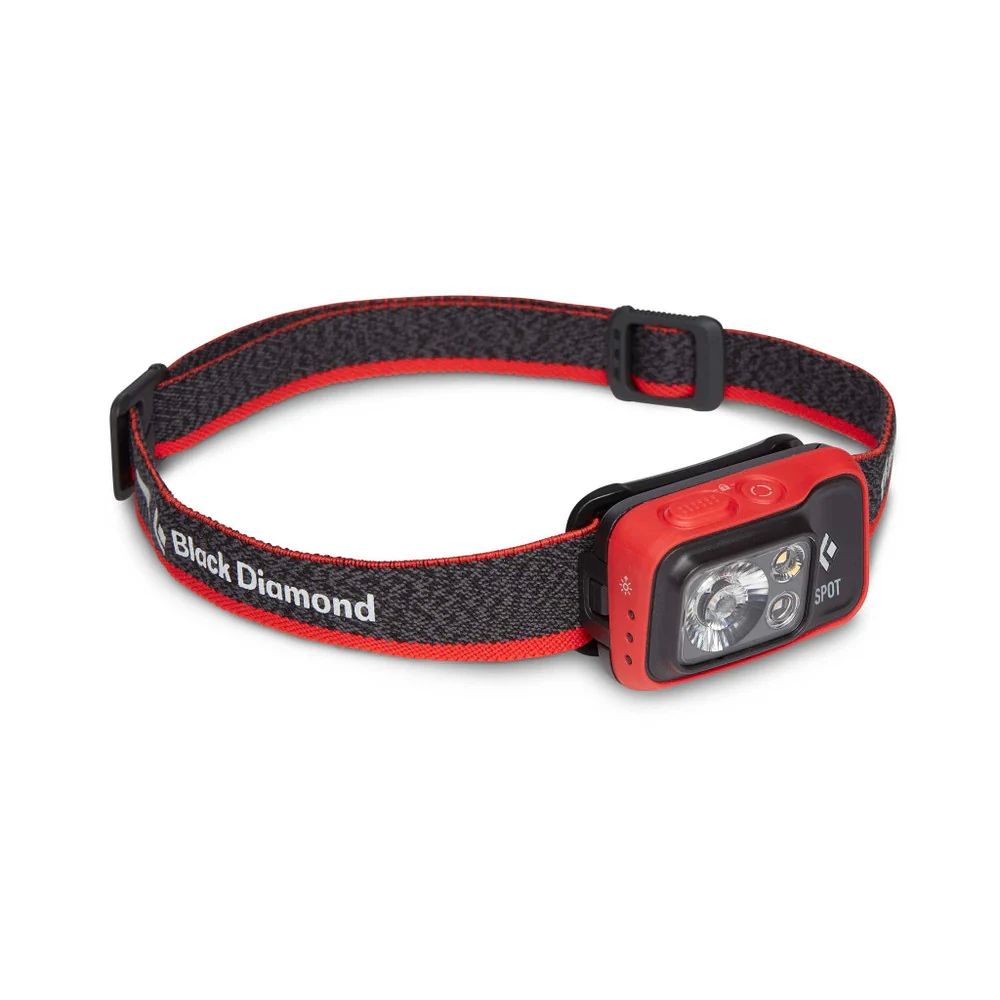 Black Diamond Spot 400 Black  Red Headband flashlight LED