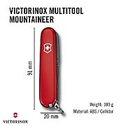 Swiss knife Victorinox Mountaineer red