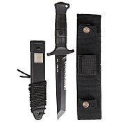 Mil-Tec German Combat Knife Black 2000 steel 440