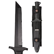 Mil-Tec German Combat Knife Black 2000 steel 440