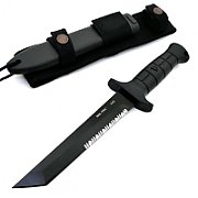 Mil-Tec German Combat Knife Black 2000 steel 440